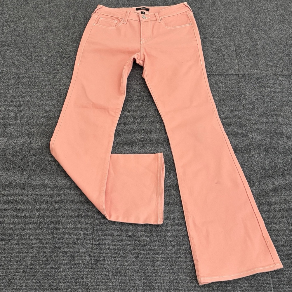 True Religion Jeans Womens 28x31 Coral Becca‎ Mid Rise Bootcut Stretch Denim